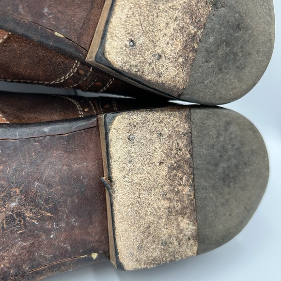 Johnston Murphy 1850 Dress Shoes‎ Mens 13 M Oxford Wingtip Brown Lace Up Casual - Picture 10 of 11